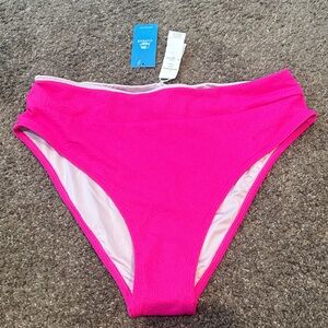 Cupshe Hot Pink High Waisted Bikini Bottoms NWT!!